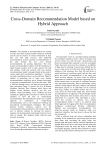 Cross-domain recommendation model based on hybrid approach