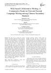 Wiki-based collaborative writing: a comparative study on first and second language writing among Chinese secondary students