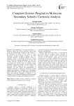 Computer science program in moroccan secondary schools: curricula analysis