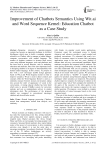 Improvement of chatbots semantics using wit.ai and word sequence kernel: education chatbot as a case study