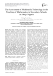 The assessment of multimedia technology in the teaching of mathematics in secondary schools in Abuja-Nigeria