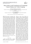 Data analysis and visualization of continental cancer situation by twitter scraping