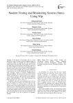 Student testing and monitoring system (STMS) using Nlp