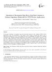 Simulation of rectangular ring micro-strip patch antenna to enhance impedance bandwidth for UWB wireless applications