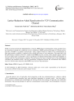 Lattice-reduction-aided equalization for V2V communication channel