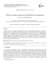 CPW-fed Compact antenna for WiMAX/WLAN applications