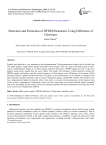 Detection and extraction of OFDM parameters using difference of gaussians