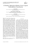 A Domains Approach to Remote Access Logical Vulnerabilities Classification