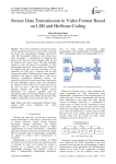 Secure Data Transmission in Video Format Based on LSB and Huffman Coding