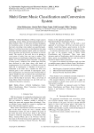 Multi Genre Music Classification and Conversion System