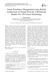 Smart Warehouse Management using Hybrid Architecture of Neural Network with Barcode Reader 1D / 2D Vision Technology