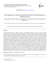 Development of Android Controlled Arduino based Intelligent Car Parking System