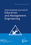 6 vol.10, 2020 - International Journal of Education and Management Engineering