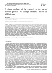 A visual analysis of the research on the use of mobile phones by college students based on VOSviewer