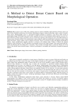 A Method to Detect Breast Cancer Based on Morphological Operation