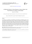 A Methodical Study for Time-Frequency Analysis Model with Experimental Case Study on Chirp Signal