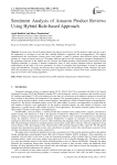 Sentiment Analysis of Amazon Product Reviews Using Hybrid Rule-based Approach