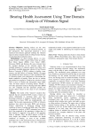 Bearing Health Assessment Using Time Domain Analysis of Vibration Signal