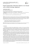 Fluid Temperature Detection Based on its Sound with a Deep Learning Approach