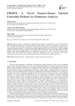 FBSEM: A Novel Feature-Based Stacked Ensemble Method for Sentiment Analysis