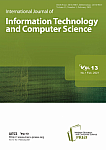 1 Vol. 13, 2021 - International Journal of Information Technology and Computer Science