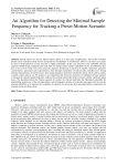 An Algorithm for Detecting the Minimal Sample Frequency for Tracking a Preset Motion Scenario
