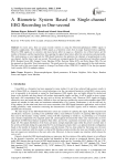A Biometric System Based on Single-channel EEG Recording in One-second