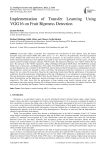 Implementation of Transfer Learning Using VGG16 on Fruit Ripeness Detection