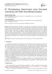 IC Floorplanning Optimization using Simulated Annealing with Order-based Representation