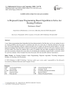 A Proposed Linear Programming Based Algorithm to Solve Arc Routing Problems