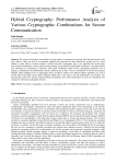 Hybrid Cryptography: Performance Analysis of Various Cryptographic Combinations for Secure Communication