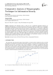 Comparative Analysis of Steganography Technique for Information Security