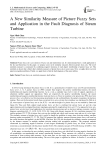 A New Similarity Measure of Picture Fuzzy Sets and Application in the Fault Diagnosis of Steam Turbine