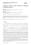 Labeling a kind of Cubic Graphs by Subgraph Embedding Method
