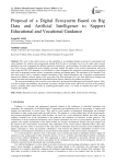 Proposal of a Digital Ecosystem Based on Big Data and Artificial Intelligence to Support Educational and Vocational Guidance