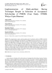 Implementation of Multi-attribute Rating Technique Simple in Selection of Acceptance Scholarship of PMDK (Case Study: STMIK Widya Cipta Dharma)