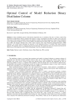 Optimal Control of Model Reduction Binary Distillation Column