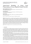 Agent-based Modeling in doing Logic Programming in Fuzzy Hopfield Neural Network