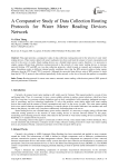 A Comparative Study of Data Collection Routing Protocols for Water Meter Reading Devices Network