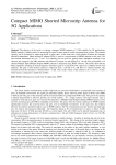 Compact MIMO Shorted Microstrip Antenna for 5G Applications