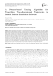 A Potrace-based Tracing Algorithm for Prescribing Two-dimensional Trajectories in Inertial Sensors Simulation Software