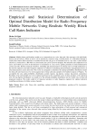 Empirical and Statistical Determination of Optimal Distribution Model for Radio Frequency Mobile Networks Using Realistic Weekly Block Call Rates Indicator