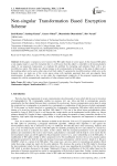 Non-singular Transformation Based Encryption Scheme