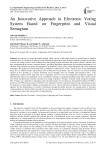 An Innovative Approach in Electronic Voting System Based on Fingerprint and Visual Semagram
