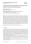 A Digital Image Watermarking Using Dwt and L-shaped Tromino Fractal Encryption