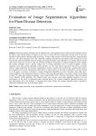 Evaluation of Image Segmentation Algorithms for Plant Disease Detection