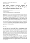 Data Driven Through Machine Learning on Electricity Production by Anode Respiring Bacteria Using the Microbial Fuel Cells