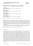 Bangla News Headline Categorization