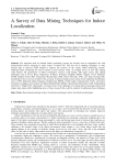 A Survey of Data Mining Techniques for Indoor Localization