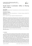 Sound Source Localization Ability in Hearing Aids: A Survey